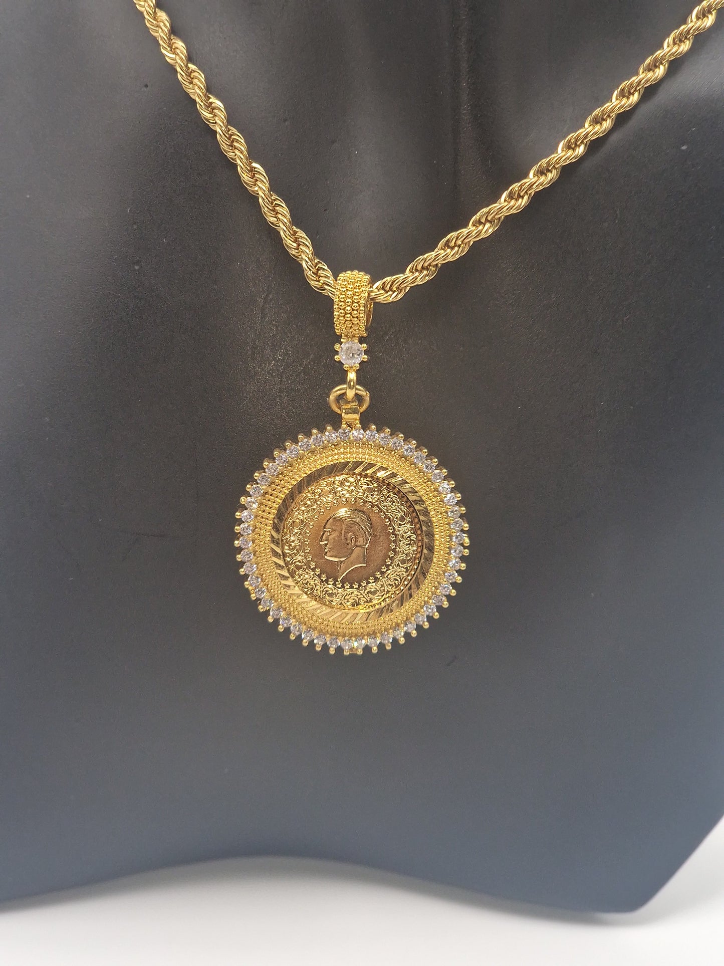 Halskette 22K Vergoldeten K-46