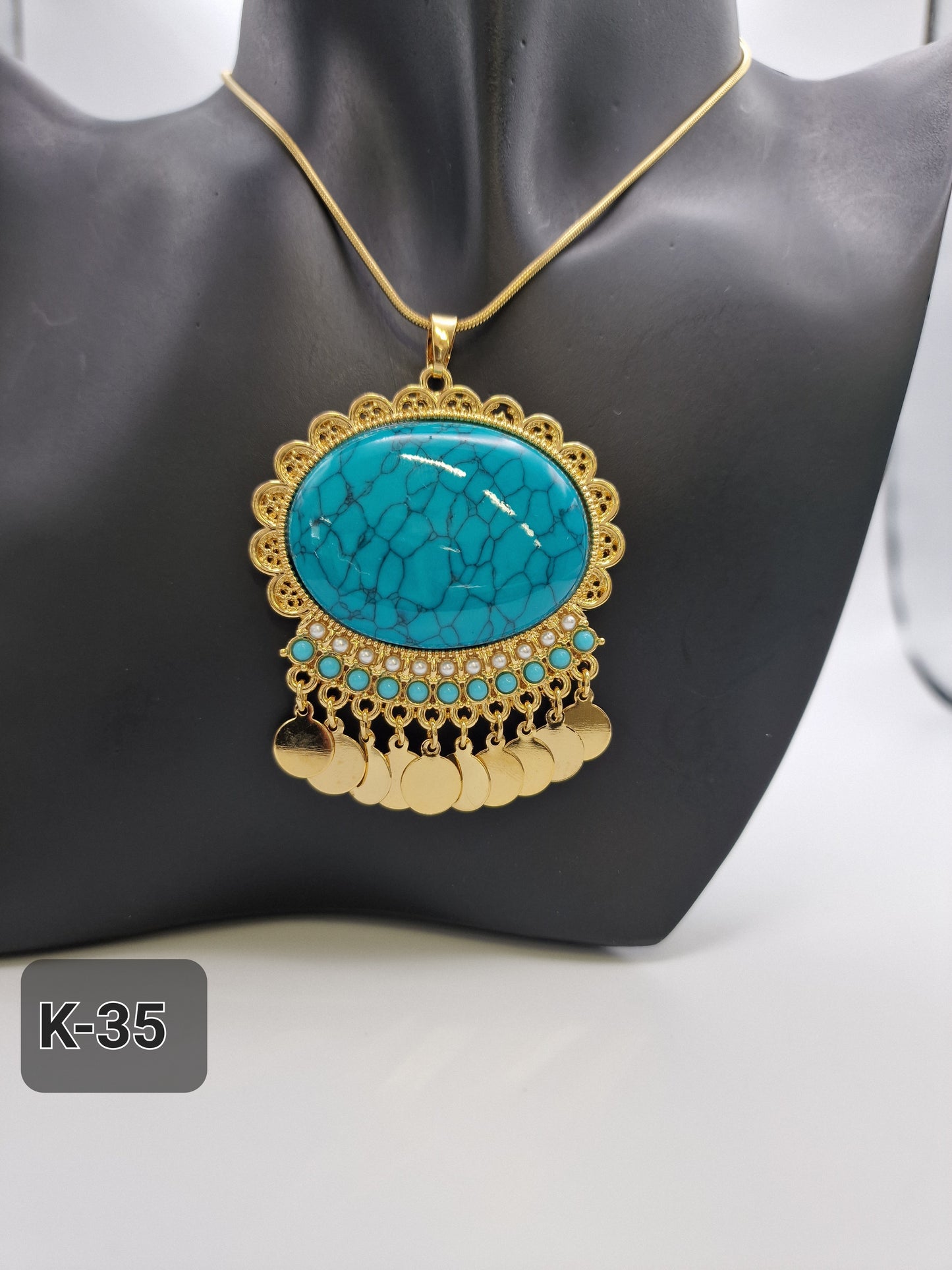 Halskette 22K Vergoldeten K-35