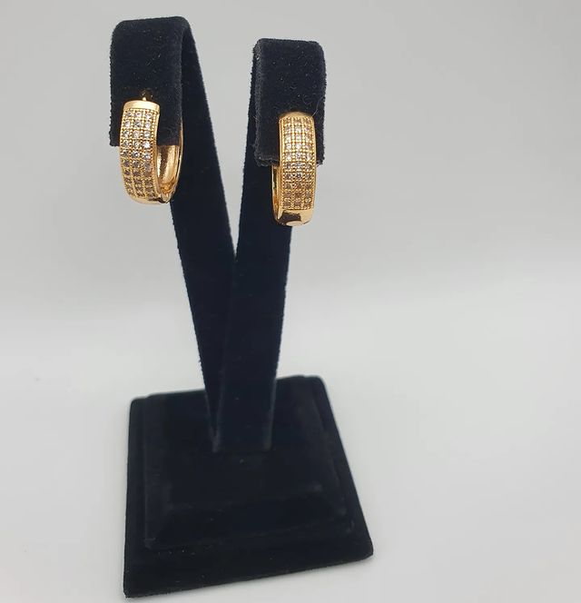 Ohrringe 22K KP-47 vergoldet