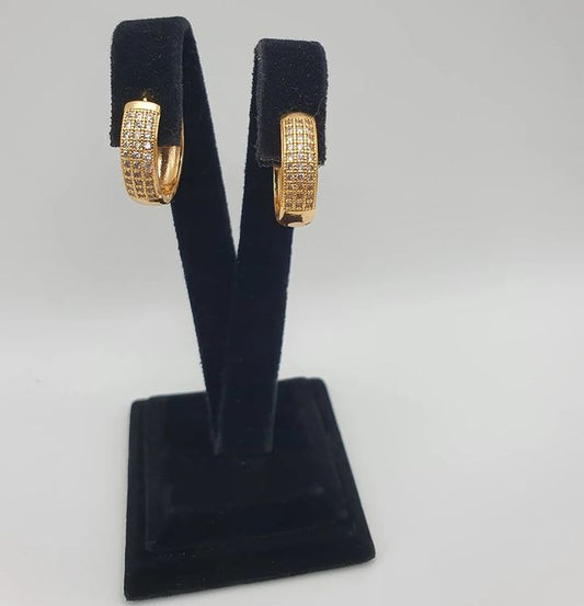 Ohrringe 22K KP-47 vergoldet