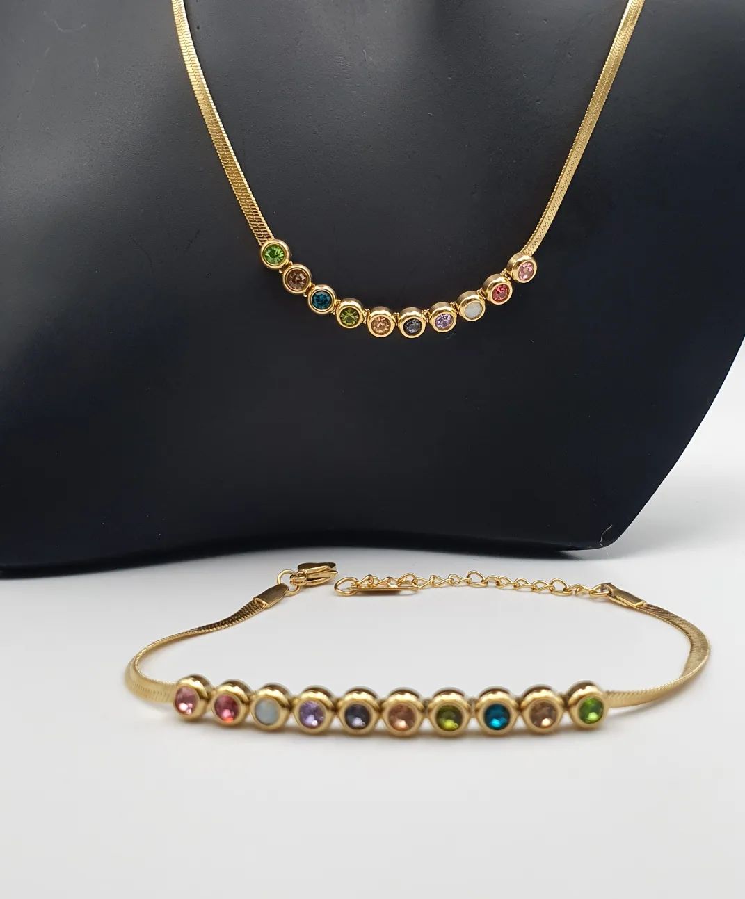 Halskette und Armband Set 316L Edelstahl K-65