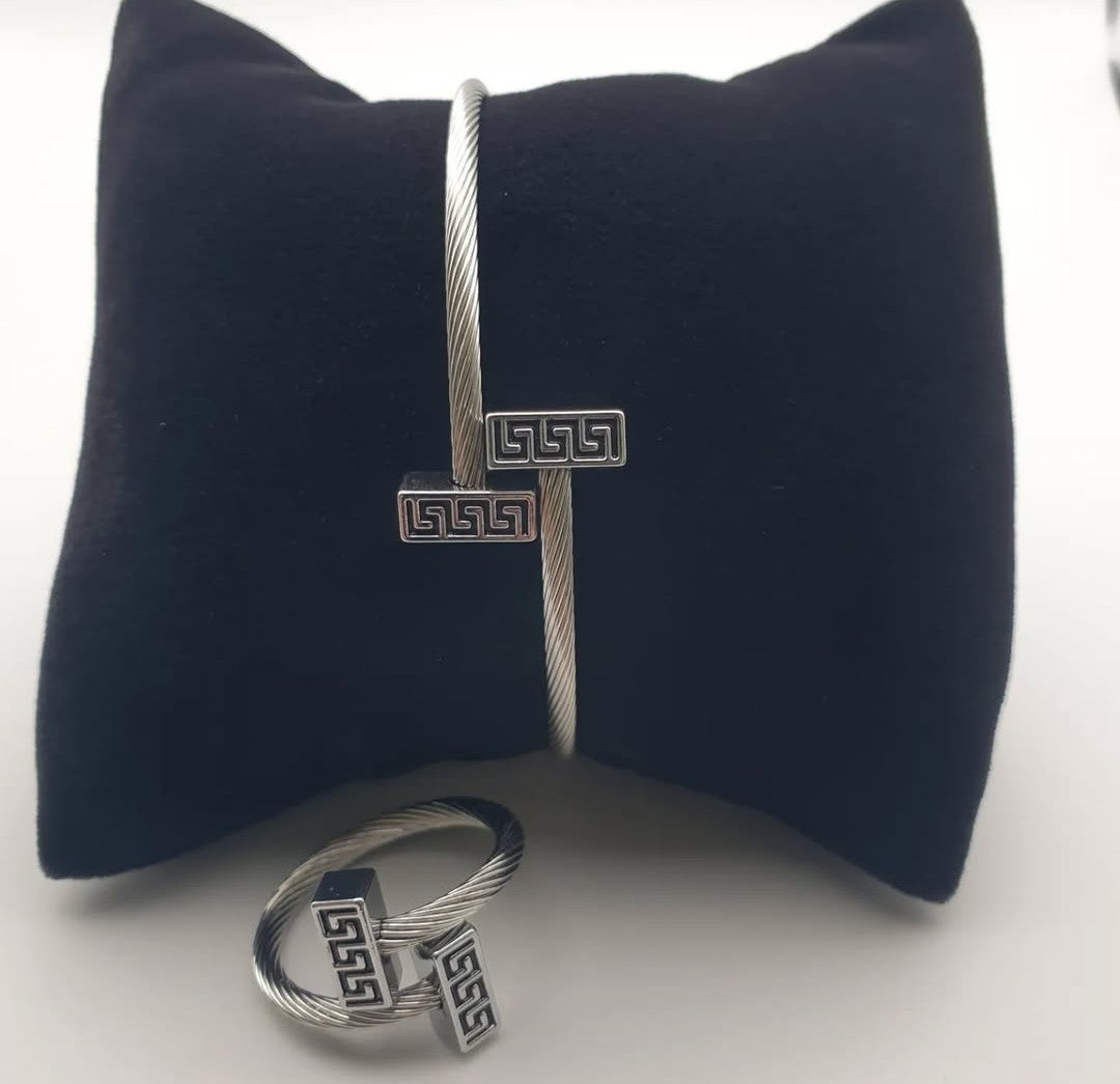 Armband und Ring 316L Edelstahl B-204