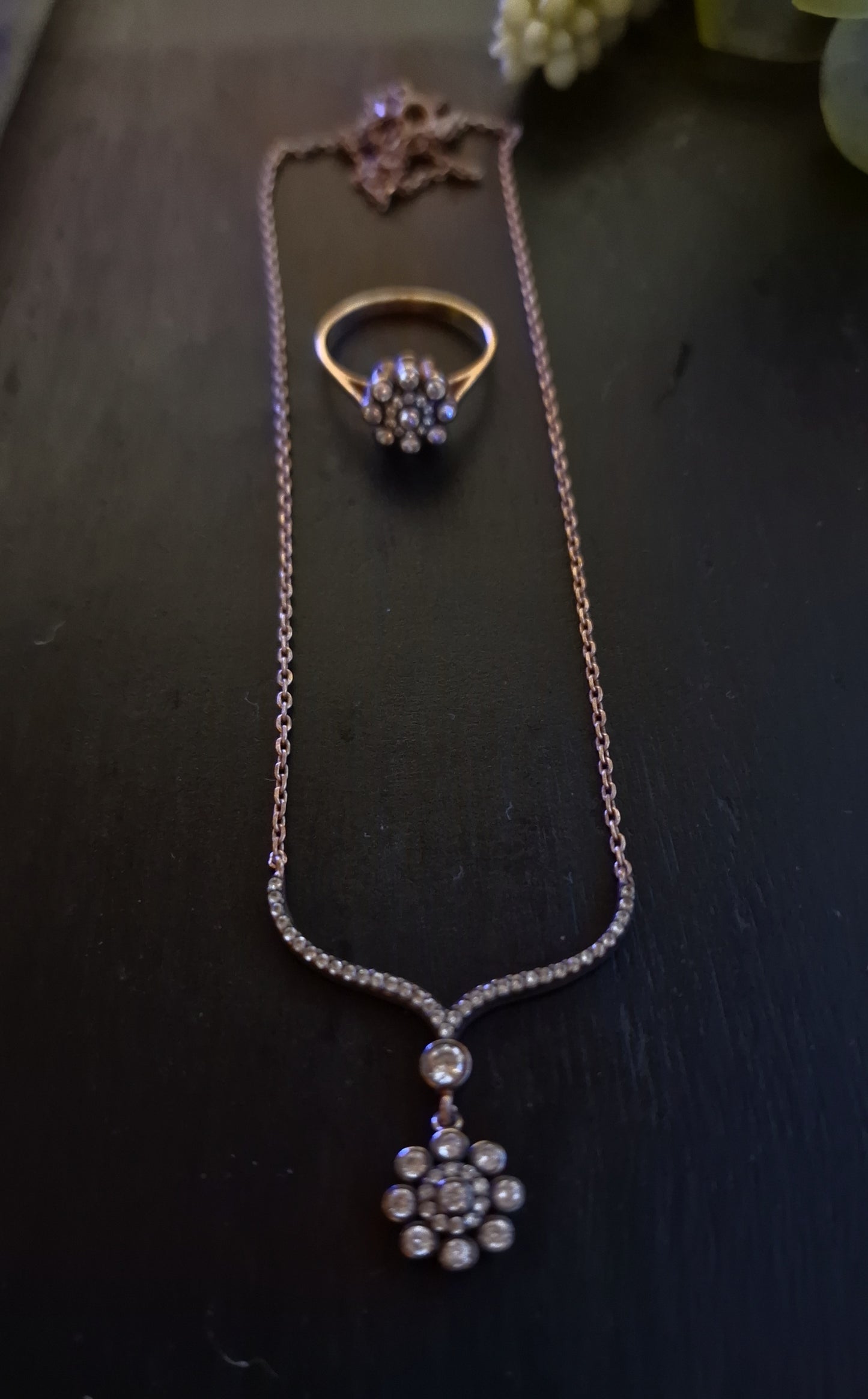 Schmuck-Set mit Zirkonensteinen KY-1