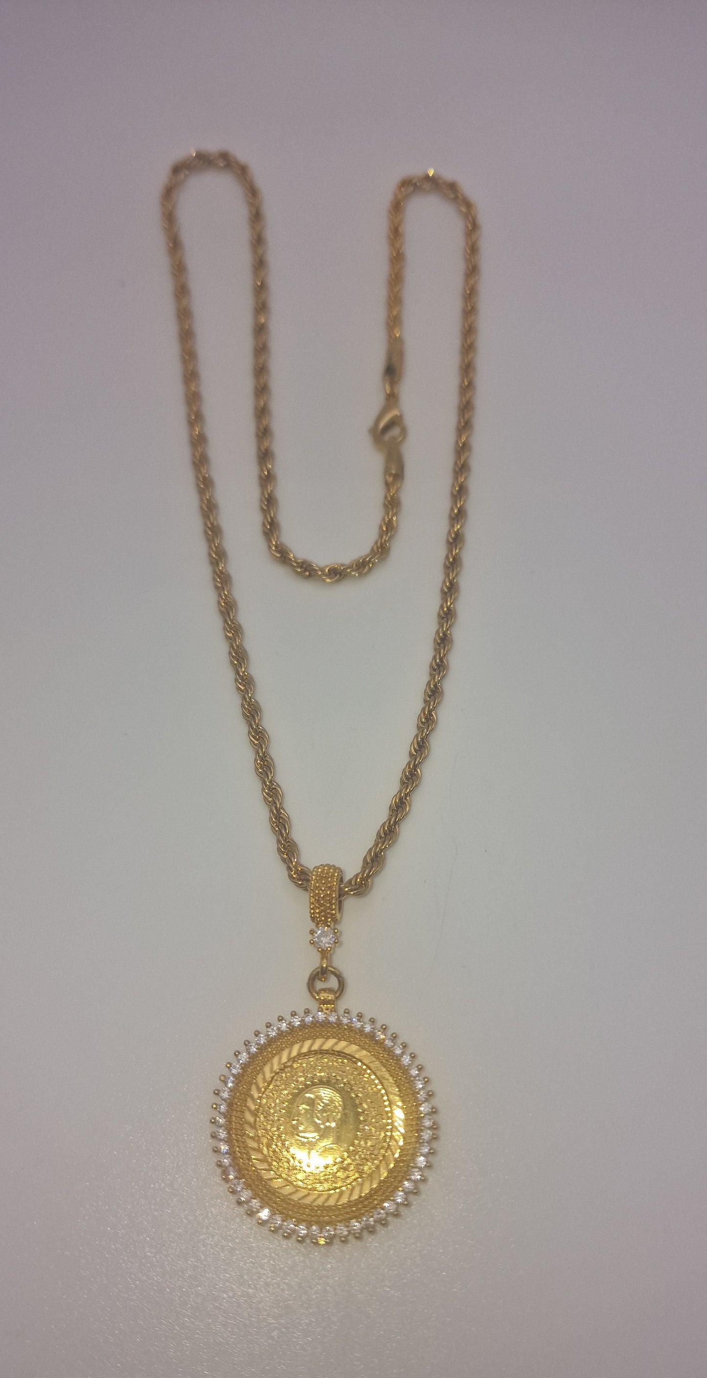 Halskette 22K Vergoldeten K-46