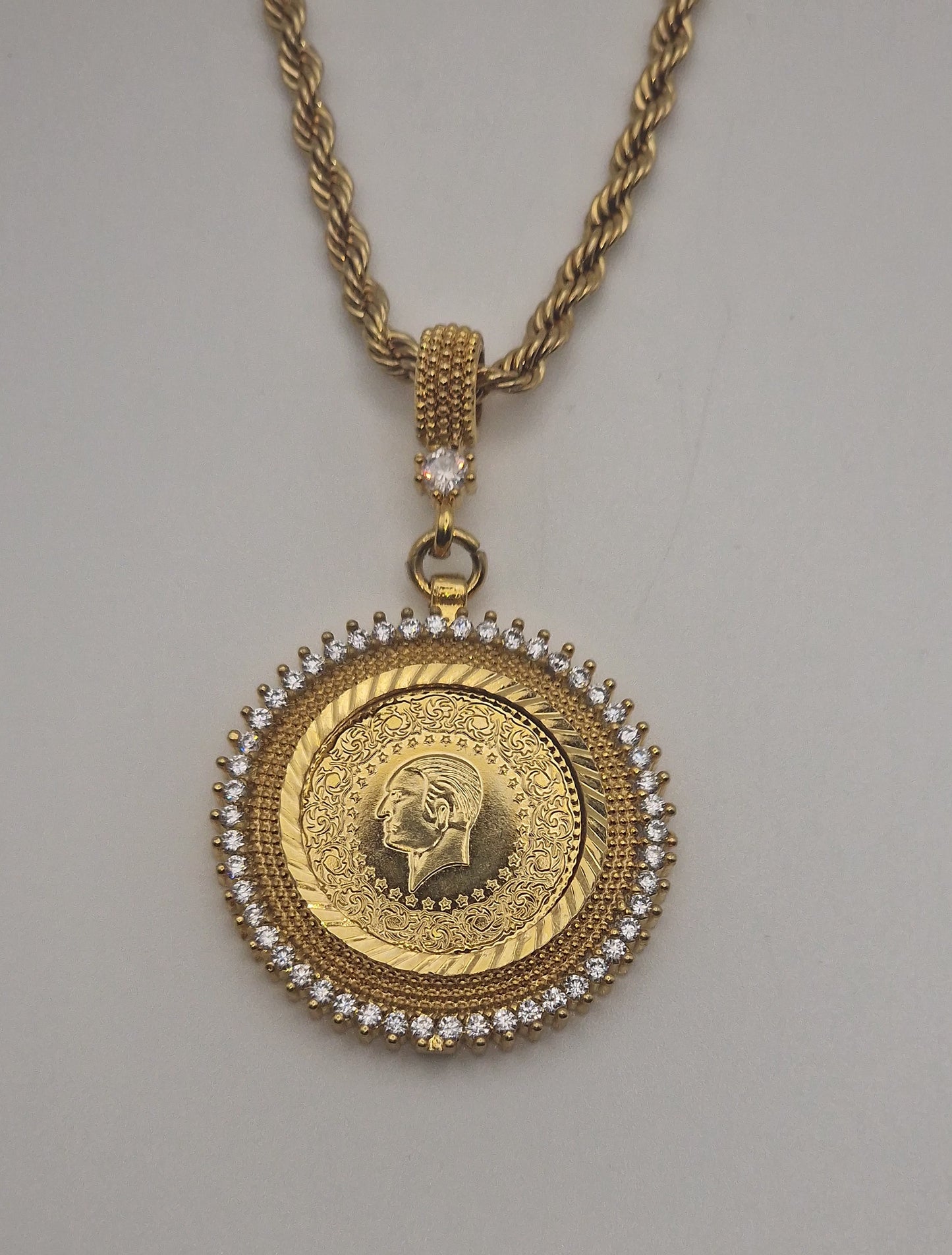 Halskette 22K Vergoldeten K-46