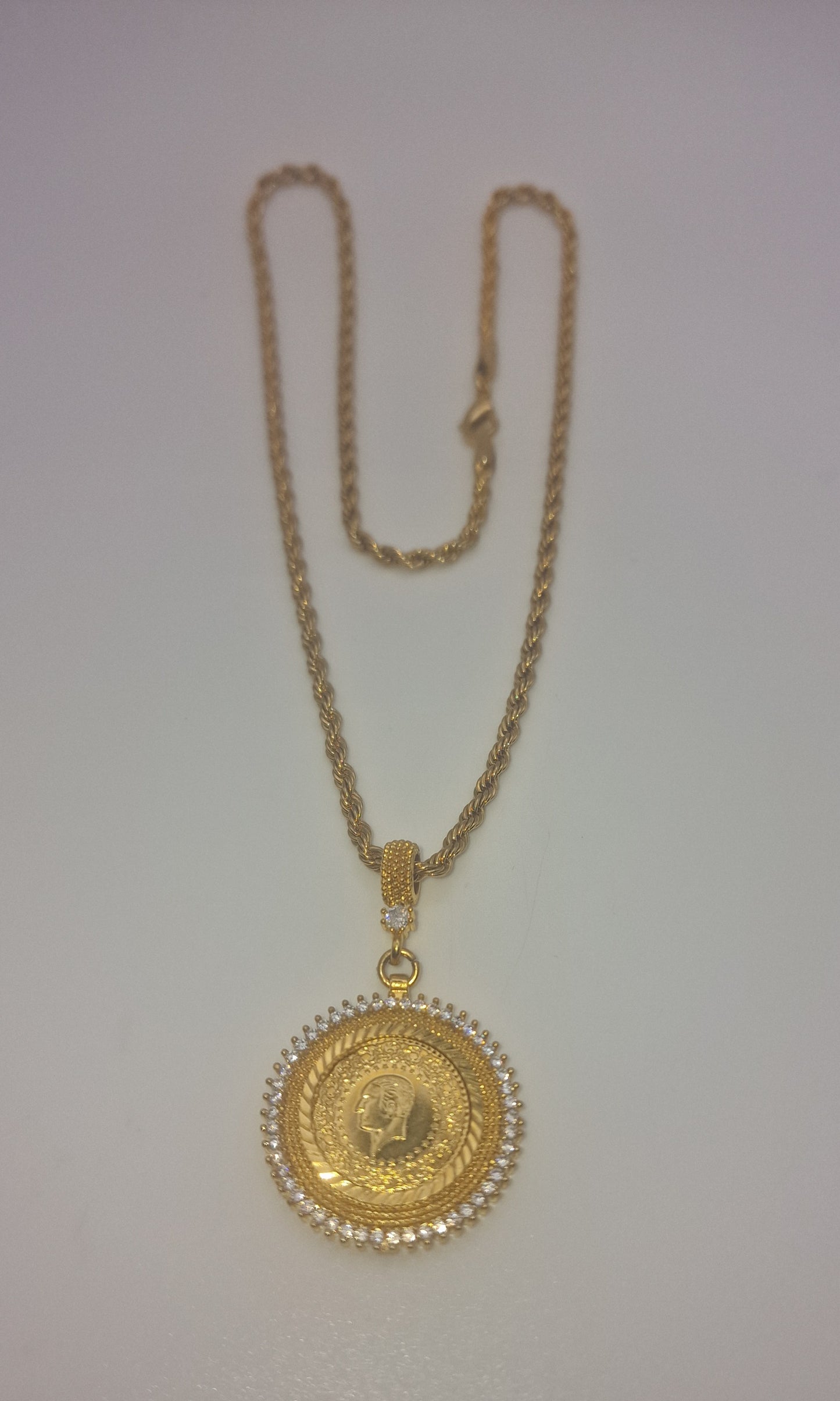 Halskette 22K Vergoldeten K-46