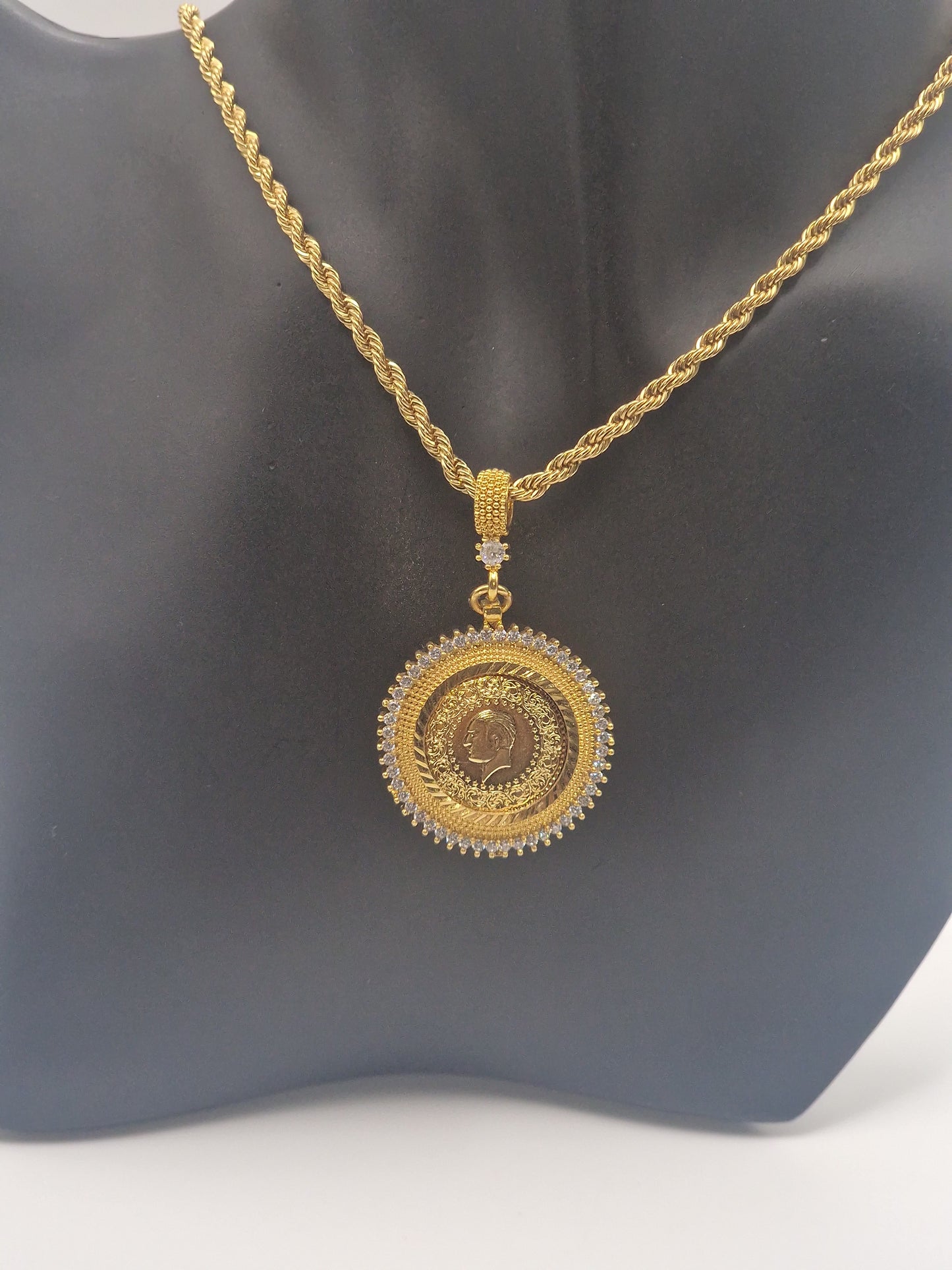 Halskette 22K Vergoldeten K-46